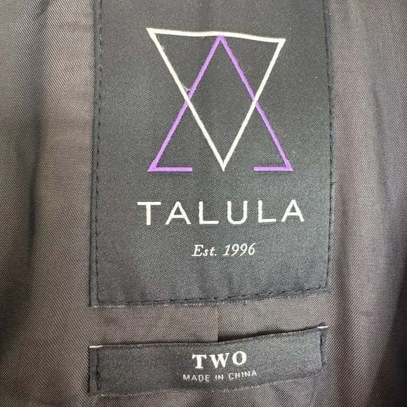 Aritzia Talula Gray wool blend preppy academia Blazer Jacket Women Size 2 - Picture 3 of 7